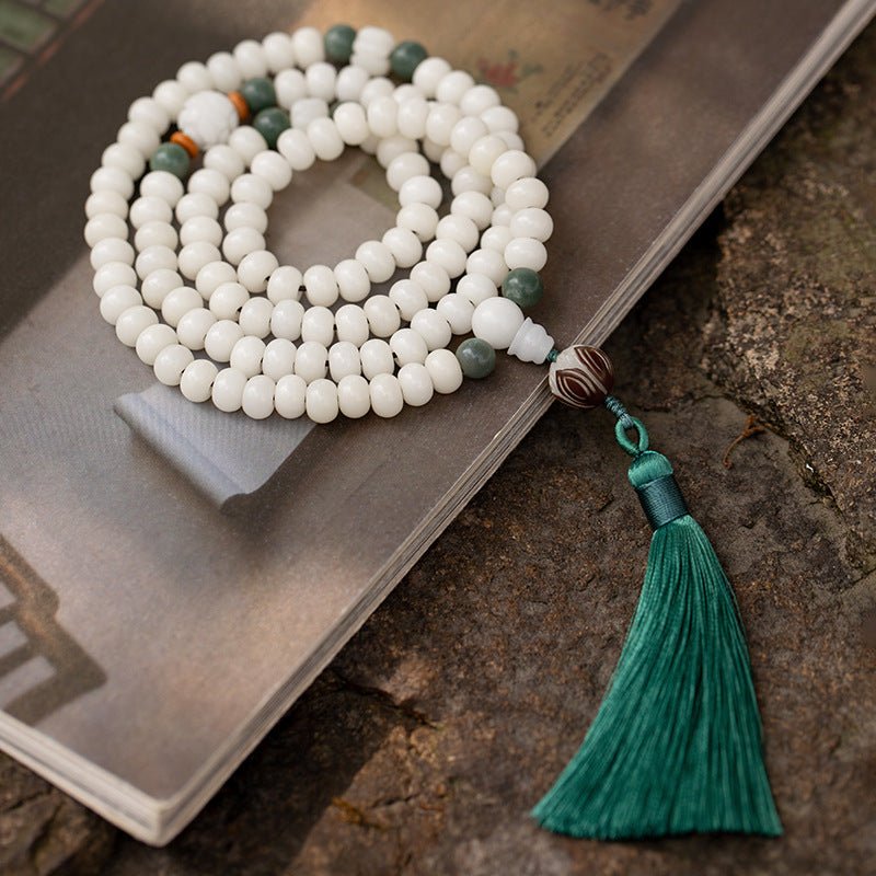 Mâlâ Lotus Graine de Bodhi 108 Perles – Énergie Feng Shui - Biloria