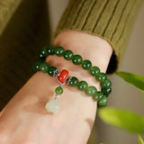 Offrir un Bracelet Jade Lotus Sérénité : Paix et Harmonie - Biloria
