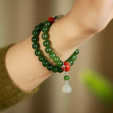 Offrir un Bracelet Jade Lotus Sérénité : Paix et Harmonie - Biloria