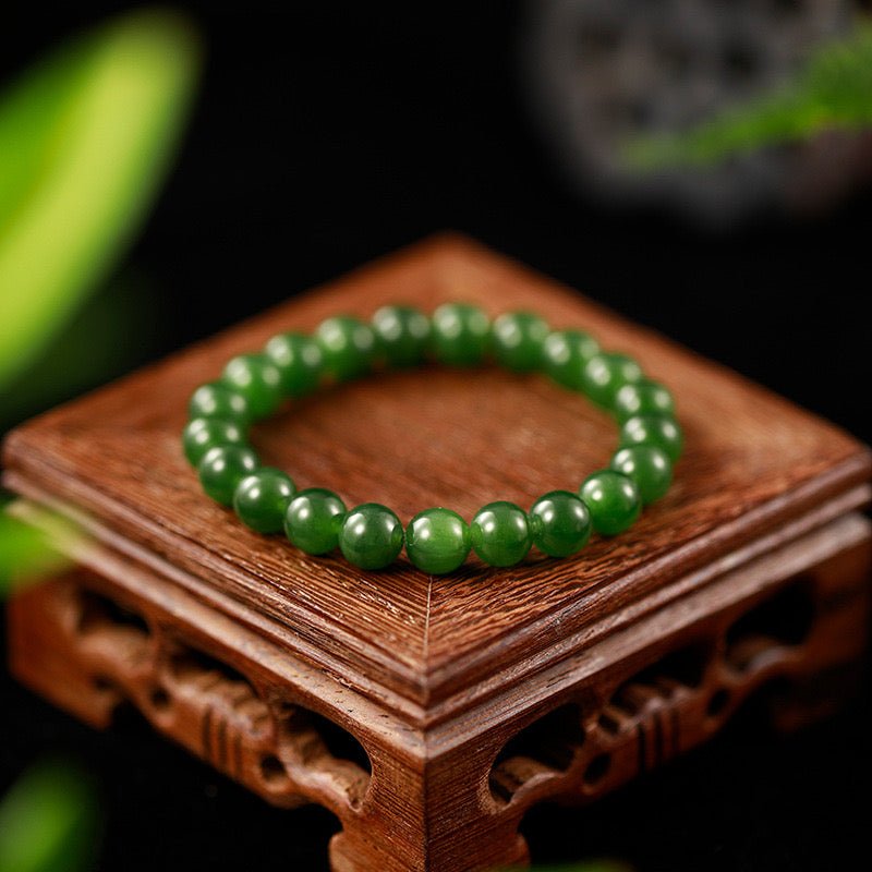 Offrir un Bracelet Jade Lotus Sérénité : Paix et Harmonie - Biloria