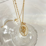 Pendentif 12 Pierres de Naissance – Romance en Acier Inoxydable - Biloria