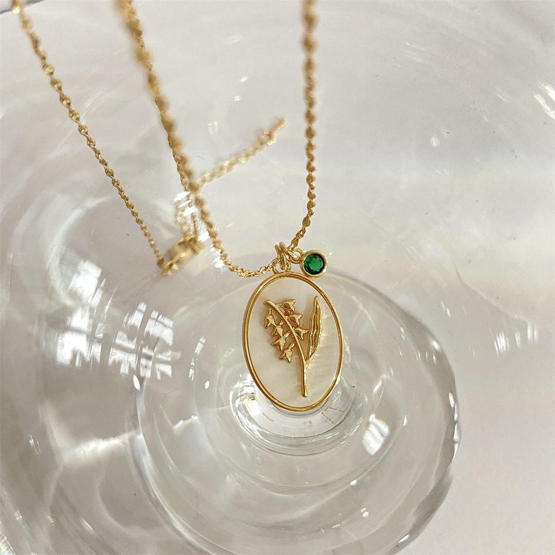 Pendentif 12 Pierres de Naissance – Romance en Acier Inoxydable - Biloria