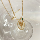 Pendentif 12 Pierres de Naissance – Romance en Acier Inoxydable - Biloria