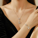 Pendentif Cheval Ailé Cristal de Roche - Argent 925 - Biloria