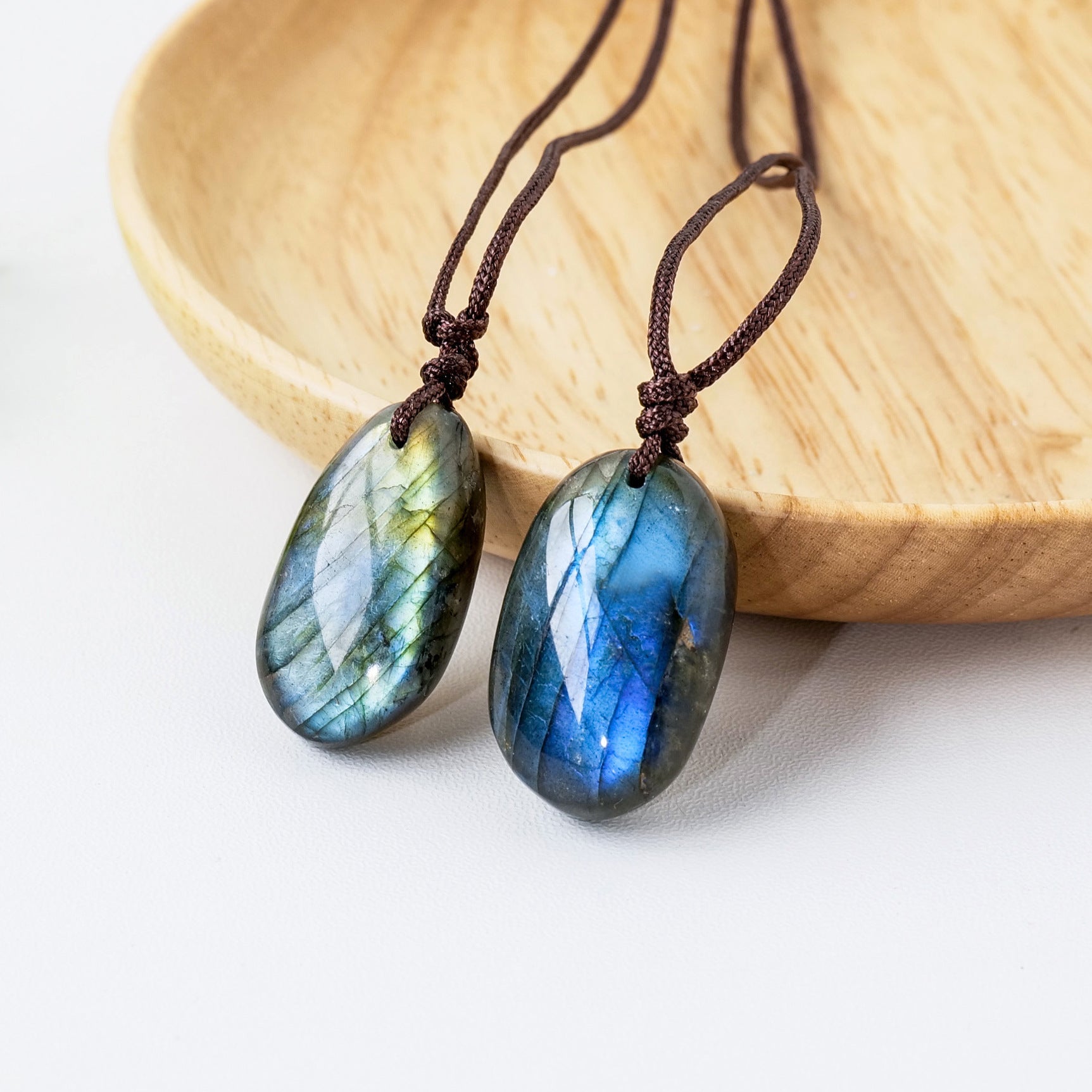 Pendentif Labradorite Pierres Naturelles Forêt | Bijou Protection - Biloria