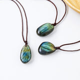 Pendentif Labradorite Pierres Naturelles Forêt | Bijou Protection - Biloria