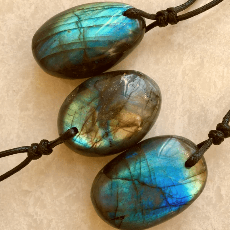 Pendentif Labradorite Pierres Naturelles Forêt | Bijou Protection - Biloria