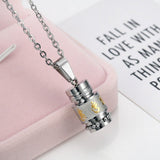 Pendentif Moulin à Prières Tibétain avec Mantra Om Mani Padme Hum - Biloria