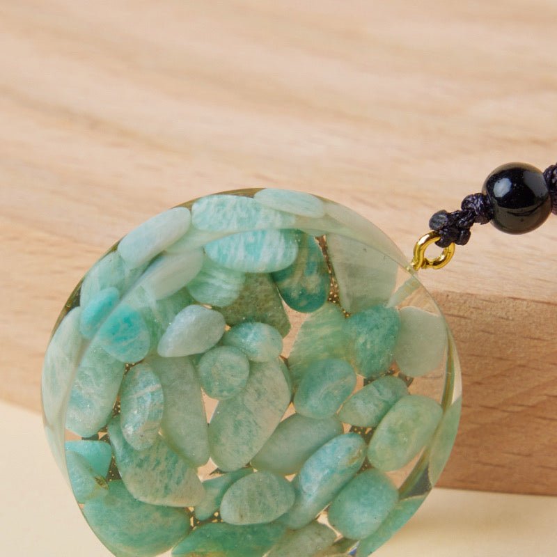 Pendentif Œil Oudjat Amazonite – Signe de Protection - Biloria