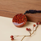 Pendentif Orgonite Jaspe Rouge Œil Oudjat Protection - Biloria