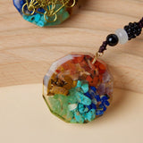 Pendentif Orgonite Sri Yantra 7 Chakras Protection - Biloria