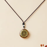 Pendentif Orgonite Sri Yantra Œil de Tigre – Protection et Harmonie - Biloria