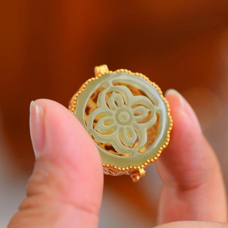 Pendentif Ouvrable Jade Lotus – Bijou Spiritualité - Biloria