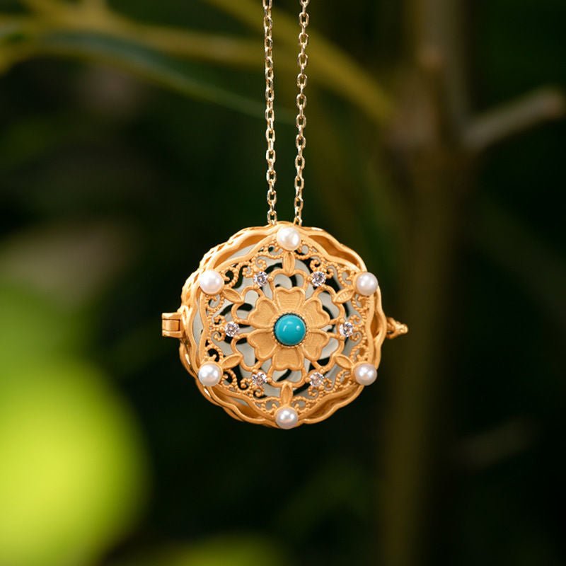 Pendentif Ouvrable Jade Lotus – Bijou Spiritualité - Biloria
