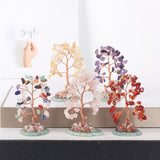 Porte-bonheur Arbre de Vie en Pierres des 7 Chakras - Déco Tendance - Biloria