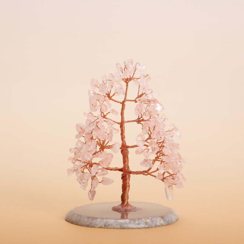 Porter l'Amour au Quotidien avec l'Arbre de Vie en Quartz Rose - Biloria