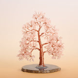 Porter l'Amour au Quotidien avec l'Arbre de Vie en Quartz Rose - Biloria