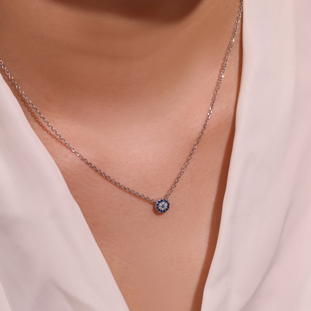 Portez le Collier Mauvais Œil Bleu pour une Protection Quotidienne - Biloria