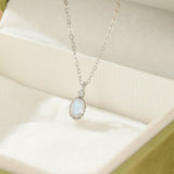 Prêt pour un nouveau départ ? Collier Pierre de Lune Argent Plaqué Or - Biloria
