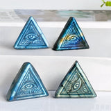 Sculpture Œil Oudjat en Labradorite – Protection et Intuition - Biloria