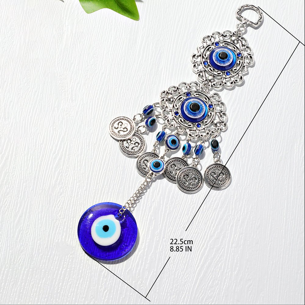 Suspension Murale Protectrice Œil Bleu Feng Shui pour Maison - Biloria